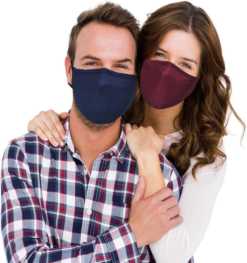 MAZJOYDAY Store Washable Reusable Cloth Face Masks for Women Men - Breathable Face Mask with Nose Wire and Filter Pocket for Adult - Image 2